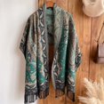 thumbnail image 2 of Bufanda de lujo de cachemira pashmina 2023, chales y envolturas de moda de invierno, bufandas femeninas con estampado de marca, bufandas gruesas y cálidas, 2 of 5