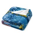 thumbnail image 3 of Marvels of The Sea Print Blanket Warm Throw Blanket Soft Flannel Lightweight Throw Blankets Couch Bed Travel Bedding Room Decor for Kids Teens Adults, 3 of 8