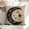 thumbnail image 6 of crescent stars tattoo linen toss pillowcase decoration pillowcase gifting preferred 24x24 inch cushion cover sofa pillowcase sofa bedroom living room car, 6 of 8