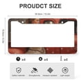 thumbnail image 3 of 2 Pack The Red Truck Is Full Of Hearts In Polka Dot License Plate Frames Happy Valentines Day License Plate Frames Cover Holders Quality Aluminum Metal 2 Round Holes Fits All Car, 3 of 6
