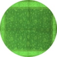 thumbnail image 1 of Ahgly Company Indoor Round Oriental Green Industrial Area Rugs, 7' Round, 1 of 4