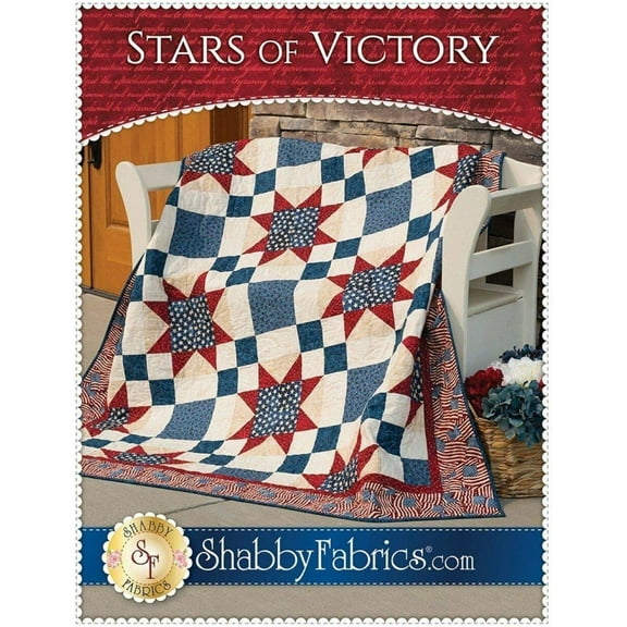 Stars of Victory Quilt Pattern by Shabby Fabrics