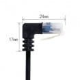 thumbnail image 5 of JSER Ultra Slim Cat6 Ethernet Cable RJ45 Down to Up Angled 25cm UTP Network Cable Patch Cord 90 Degree Cat6a Lan for Laptop Router TV BOX, 5 of 7