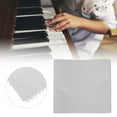 thumbnail image 3 of Piano Keys Cover,Quality Soft Flannel Piano Key Keyboard Anti-dust Cover Cloth No Fading Gray, 3 of 8