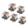 thumbnail image 1 of Unique Bargains 5 Pcs Waterproof Relay DC 24V 60A 5 Pin Relay Car Charge Case Universal Durable Plastic Transparent, 1 of 7