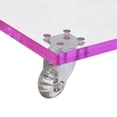 thumbnail image 6 of Bowery Hill Modern Acrylic Plastic Snack Table in Pink/Clear, 6 of 7