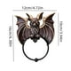 thumbnail image 3 of Tapiz de pared para llamar puerta de Halloween | Decoración negra de resina y hierro | Adorno espeluznante para la puerta principal | Anillo de Hierro Estilo Tradicional | 1 Pieza | 6,3x4,72x3,94 in, 3 of 6
