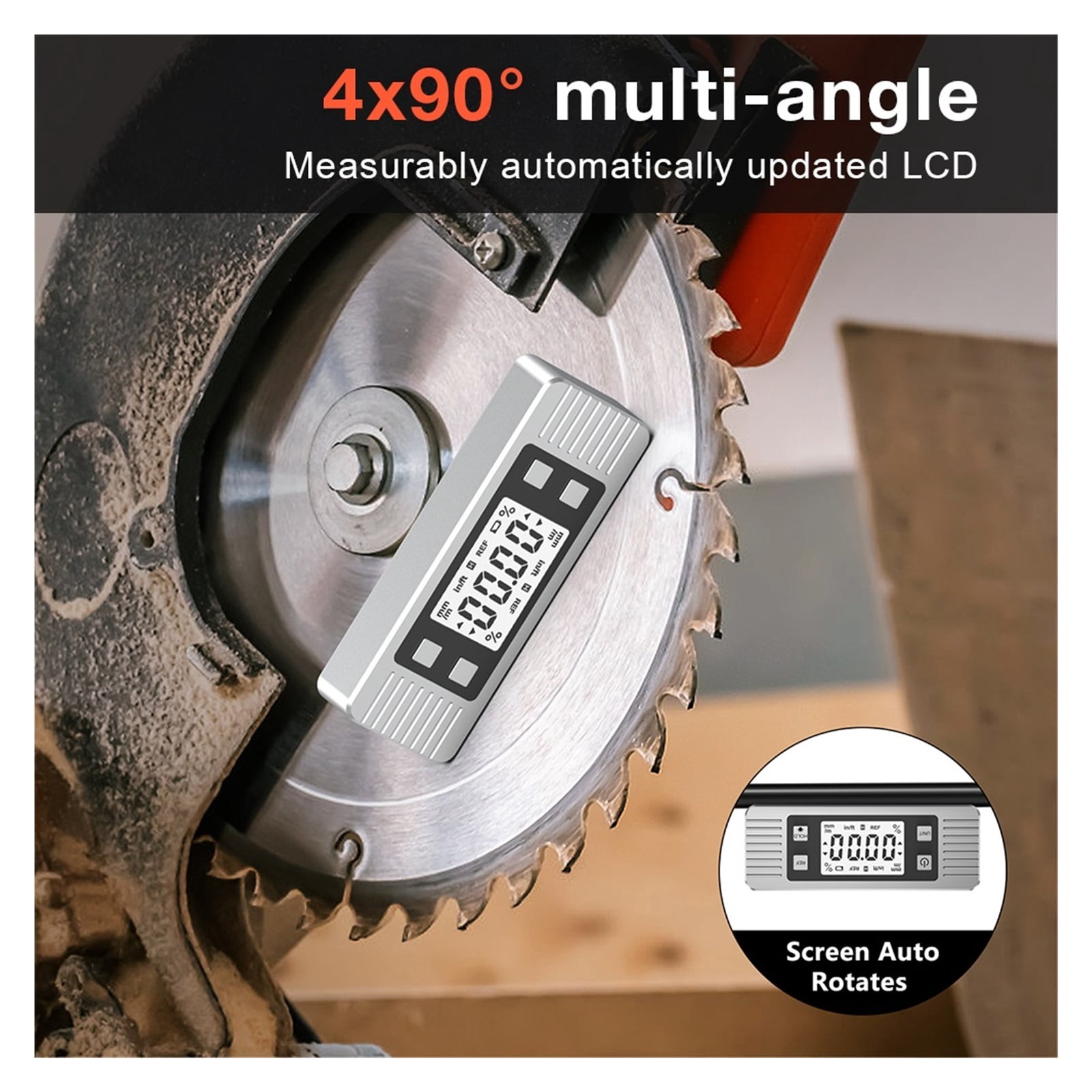 Digital Level Electronic Protractor Inclinometer with Bottom Magnet Angle Finder Level Meter ,Water-Proof & Dust Resistant
