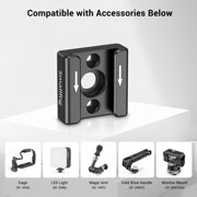 SmallRig 2pcs Cold Shoe Mount Adapter Bracket with 1/4 Thread Hole for Cameras
