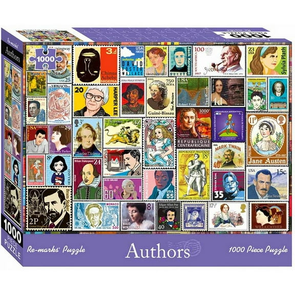 1000-Piece Puzzle: Author Stamps