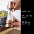 thumbnail image 2 of Cole & Mason Copper Derwent Salt Grinder Mill with Gourmet Precision Mechanism and Premium Sea Salt, 2 of 7