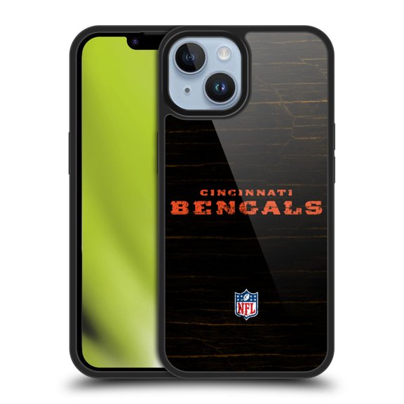 Head Case Designs NFL Cincinnati Bengals Logo Distressed Look Gel Armour Case For Apple iPhone 14