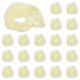thumbnail image 1 of Uxcell 65cm/26" Medias de Flor de Tela de Malla de Nylon para Manualidades DIY, Crema, Paquete de 20, 1 of 7