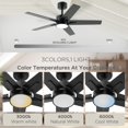 thumbnail image 3 of Ventilador de techo Vagizm 107 cm con luz y control remoto, 3 of 7