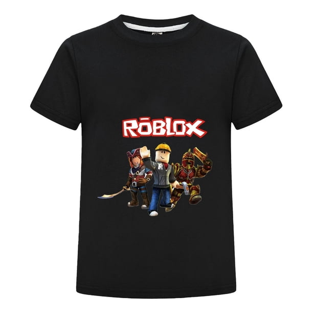 Playera Gamer Infantil con Estilo Roblox, Camiseta de Algodón para Niño con Diseño de Personajes, Regalo Ideal