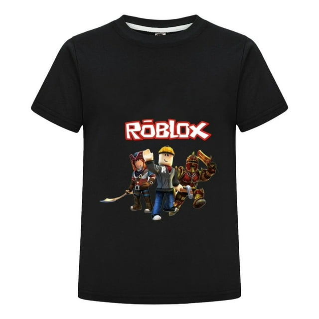 Playera Gamer Infantil con Estilo Roblox, Camiseta de Algodón para Niño con Diseño de Personajes, Regalo Ideal