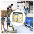 thumbnail image 7 of Men's Boxer Briefs, Flowers and Butterflies A Soft Comfy Mens Underwear Boxer Briefs Breathable With Widen Waist, 7 of 7