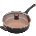 thumbnail image 5 of Farberware Glide Ceramic Nonstick Saute Pan / Frying Pan / Fry Pan with Lid and Helper Handle - 4 Quart, Black, 5 of 5