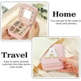thumbnail image 4 of Birthday Gifts for Women - Travel Jewelry Box, Unique Gifts for Women - Jewelry Case | Friends, Daughter, Granddaughter - Letter D, Pink, 4 of 6
