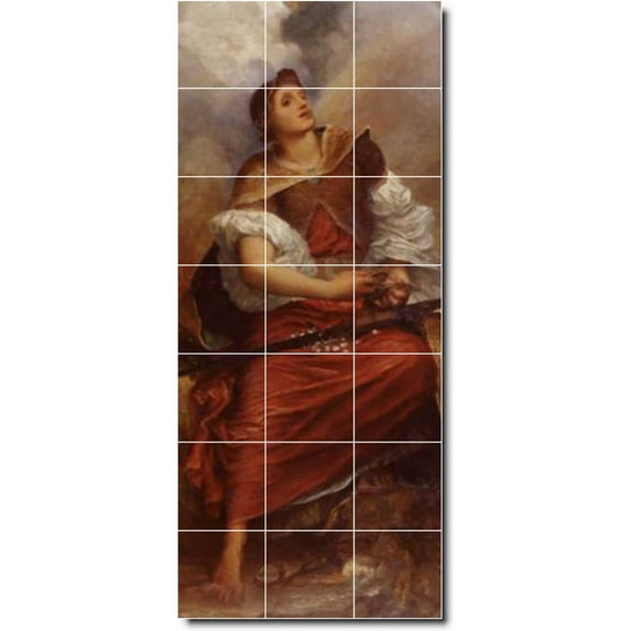 Ceramic Tile Mural-George Watts Women Painting 101. 36" w x 84" h using (21) 12 x 12 ceramic tiles
