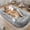 Light Grey-71", variant on Skandiquip Human Dog Bed for Pets and Adults, 71"x43"x10" Orthopedic Memory Foam Lounger, Washable Faux Fur Cover with Blanket, Non-Slip Elastic Base, Light Grey