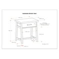 thumbnail image 5 of Simpli Home Sawhorse Bedside Table-Color:Farmhouse Grey, 5 of 7