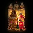 thumbnail image 4 of Northlight Lighted Candy Cane Ice Creamery Gingerbread House Christmas Decoration - 10", 4 of 9
