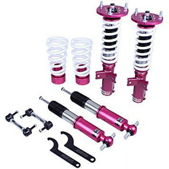 Godspeed ( MSS1091 ) FORD MUSTANG 2015 2016 UP ~ MONOSS COILOVER SUSPENSION KIT W/ Front Camber Plate Full adjustable 16 way Suspension Kit Monotube shock design