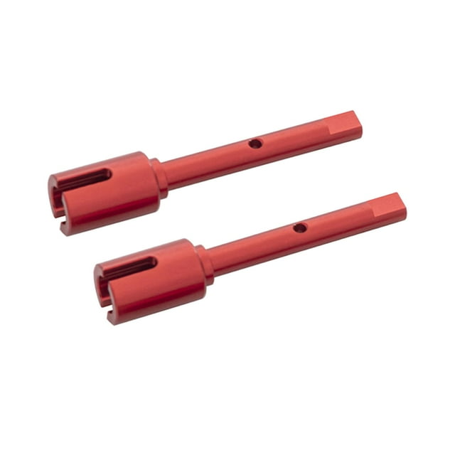 Juego de 2 copas de eje central CNC compatibles con Tamiya TT02 1/10 RC para coche de carretera. rojo