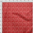 thumbnail image 3 of oneOone Cotton Poplin Red Fabric Merry Christmas Craft Projects Decor Fabric Printed By The Yard 42 Inch Wide, 3 of 4