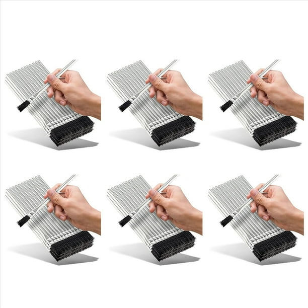 Cepillos para Ácido - 288 Unidades, Cepillos de Fundente Ácido de Crin de 3/8 de Pulgada, Cepillos de Pegamento Desechables para Carpintería, Cepillos Epoxi