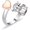 Rose, variant on Highland Cow Heart Urn Open Ring for Ashes for Women Men Stainless Steel Cremation Jewelry for Hold Loved Ones Ash