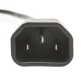 thumbnail image 2 of 6 feet Computer/Monitor Power Cord Adapter, NEMA 1-15R Female to C14 Male Plug, 3 Pin, 18 AWG, 10 Amp, Power Cable for PC/Monitor, Power Extension Cord, Black, CableWholesale, 2 of 4