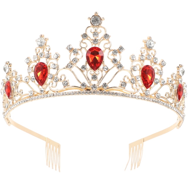 KAKOWELY Tiara Corona Tiara de Cristal Accesorio para el Cabello de Novia de Boda Tocado de Cristal Tocado