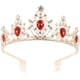 thumbnail image 1 of KAKOWELY Tiara Corona Tiara de Cristal Accesorio para el Cabello de Novia de Boda Tocado de Cristal Tocado, 1 of 5