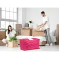 thumbnail image 6 of Unique Bargains 1 Pack Clothes Storage Bags Moving Bags Rose 28*17*14in, 6 of 7