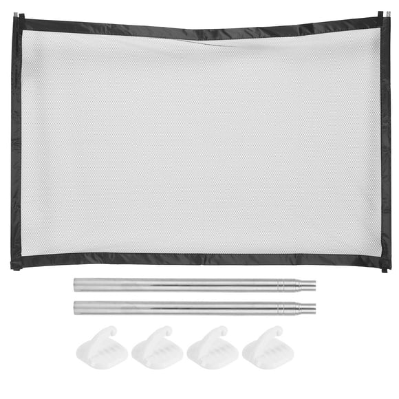 Barrera de seguridad para mascotas, valla de aislamiento para perros, portátil y plegable, de malla, 110 x 72 cm (sin cremallera).