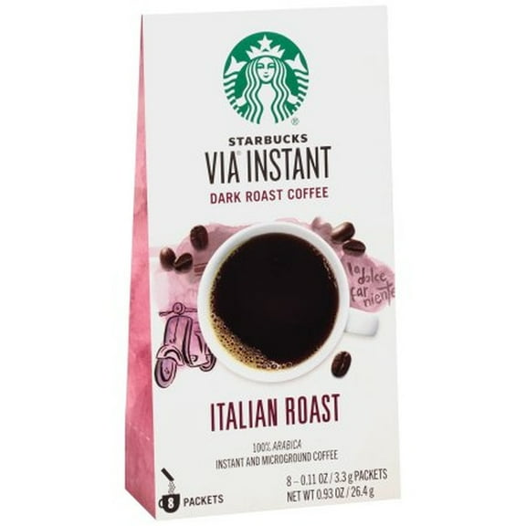 Starbucks VIA Instant Italian Roast Dark Roast Coffee (Pack of 5)