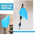 thumbnail image 2 of GOOHOCHY Plastic Horseshoe Lampshade Blue Decorate Room 1Set, 2 of 8