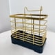 thumbnail image 1 of Estante para utensilios de cocina de hierro | Organizador multifuncional montado en pared para cucharas, tenedores, palillos, cuchillos | Hierro moderno dorado o bronce duradero y fácil de limpiar, 1 of 6