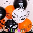thumbnail image 4 of 100 Uds. Globos Halloween esqueleto fantasma murciélago calabaza perfectas decoraciones para fiesta de Halloween-blanco naranja y negro, 4 of 5