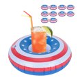 thumbnail image 4 of Inflatable Drink Holders Floats, 10PCS Inflatable Drink Holders Floating Pool Drink Cup Floating Bath Holder Fun Bath Toys for Hot Tub Pool Inflatable Cup Coaster, 4 of 9