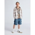thumbnail image 2 of Weekend Academy Boys Hooded Flannel Shacket, Sizes 4-18, 2 of 6