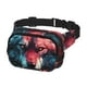 thumbnail image 2 of Fotbe Red Flame Wolf Head Cangurera Cuadrada con Estampado de Doble Capa, Bolsa de Cintura Ajustable Mini para Hombres y Mujeres, 2 of 9