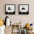 thumbnail image 2 of DesignOvation Panda in the Tub Framed Canvas Wall Art, 2 of 7