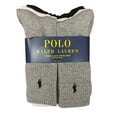 thumbnail image 2 of Polo Ralph Lauren Men's Classic Ribbed Crew Socks - 6 Pack (Grey-Wht-Blk), 2 of 2