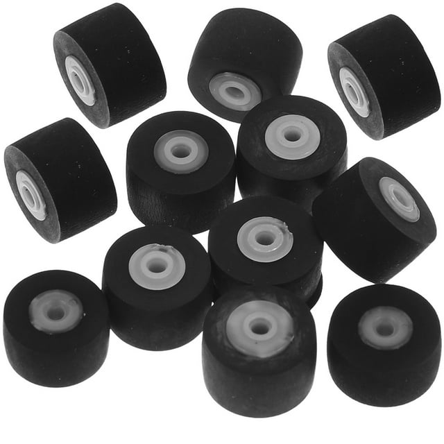 HAMPPLIES 12Pcs Recorder Pinch Roller Plastic Pulley Bearing Wheel for Radio Audio Tape Maintenance