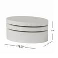 Lagom Small Oval Mod Rotatable Coffee Table