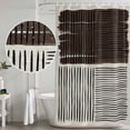 thumbnail image 5 of Black Striped Shower Curtain, Waterproof Shower Curtains for Bathroom, Farmhouse Stripes Modern Abstract Art Washable Fabric Bathtub Curtain Set Bath Decor with 12 Hooks Standard 72"x72", 5 of 8