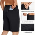 thumbnail image 5 of TACVASEN Men's Cargo Work Shorts Lightweight Quick Dry Waterproof 5 Zipper Pockets for Hiking Fishing Black Size 40, 5 of 7
